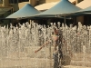 Austin in the fountain -- Perth CBD